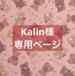 ✧︎*。Kalin様 専用ページ✧︎*。12/29お取置き1/8