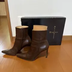 Akira Osaki Elegance ショートブーツ ブラウン 23.5cmのサムネイル
