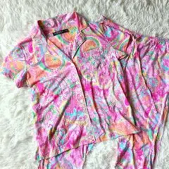 ✨️希少・現行✨️ローレンラルフローレン 総柄 半袖 セットアップ M