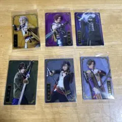 刀ミュ十周年記念ツインウエハース 小狐丸 蜻蛉切 水心子 御手杵 明石 長谷部