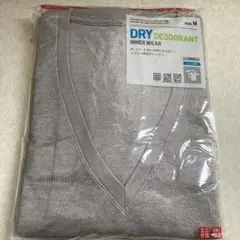 ユニクロ ドライデオドラントメッシュVネックT(半袖) 2着 メンズ M グレー