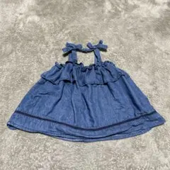 petit main デニムワンピース 70