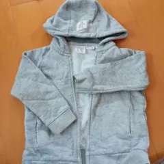 Zara Baby フード付きジッパーパーカー 18/24ヶ月 グレー