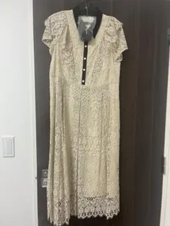 Diagram襟付き レース ワンピース（ベルト付き）