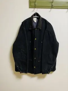 90s USA製 カーハート カバーオール　ブラック　チョアコート ビンテージ
