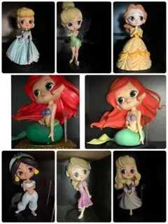 Qposket　ディズニープリンセス　フィギュア　8体セット　まとめ売り