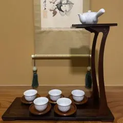 有田焼【添峯】茶器セット 急須と湯呑み・茶托 5客セット 煎茶道具 茶器