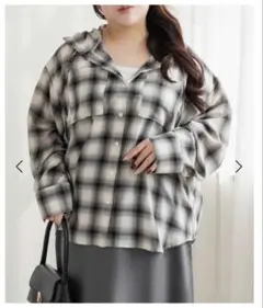 clette ビックチェックフードシャツ　4L クレットのサムネイル