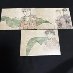 進撃の巨人　アニメイト 特典 ポストカード 原画　３点まとめ売り