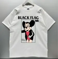 ハードコアパンクバンドBLACKFLAGビッグサイズペティボンミッキーT 