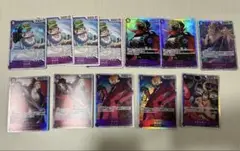 ワンピース カード　ザベスト2 ウソ八4枚　レイリー2枚等　計12枚セット