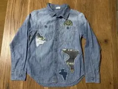 JUNK STORE シャンブレーシャツ　デニムシャツ 140