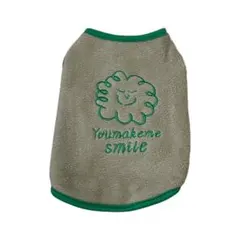 新品 犬服 かわいいSMAILデザインボア茶色系 Mサイズ 犬用ウェア