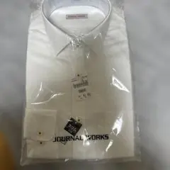 JOURNAL WORKS ホワイト 長袖Yシャツ Mサイズ