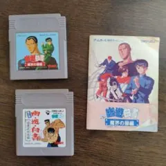 【レア】幽遊白書 2作セット 取扱説明書 動作確認済 ゲームボーイ