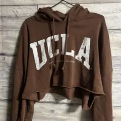 H&M レディース パーカー ブラウン