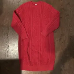 UNIQLOケーブルニット 長袖ワンピース 140