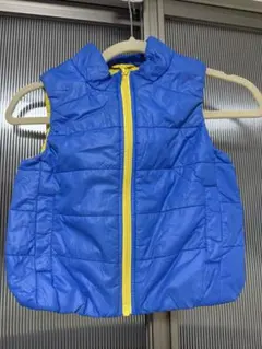 ダウンベスト 90cm 青色