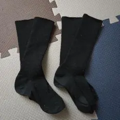 キッズ靴下　黒色ハイソックス2足セット　13-18㌢