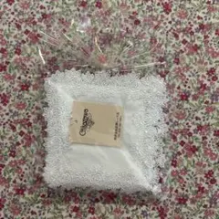 近澤レース￼タオルハンカチ スプレーローズホワイト