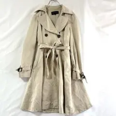 【MISCH MASCH】トレンチコート ベージュ Aライン ベルト付 Mサイズ