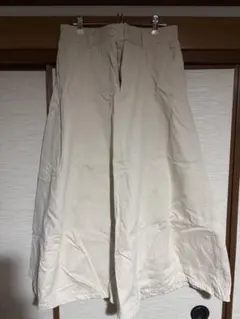 無印良品　Lサイズ フレアスカート 綿ポリエステル混紡　白
