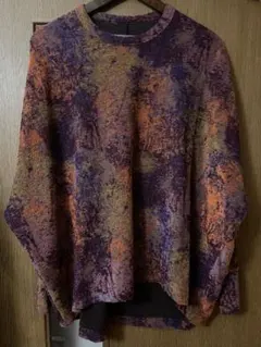 SHAREEF ドルマンプルオーバー　オレンジ/パープル　S