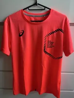 asics ネオンオレンジ Tシャツ M
