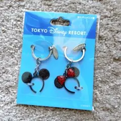 ディズニー ミニー ミッキー カチューシャ チャーム キーチェーン セット 3