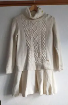 難あり ブルーレーベルクレストブリッジ ニット ワンピース