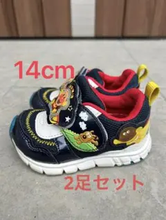 キャラクター付きネイビースニーカー 14cm
