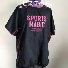 DESCENTE SPORTS MAGIC ウォームアップウェア 黒/ピンク
