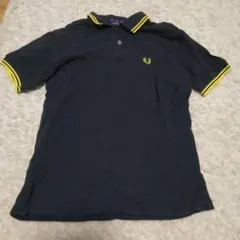 美品 FRED PERRY ポロシャツ 英国製 M12 ブラック ゴールド - メルカリ