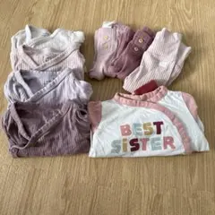 新生児オーガニックコットンロンパース7点セット