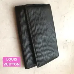 【ルイヴィトン】ミュルティクレ6 エピレザー キーケース ブラック
