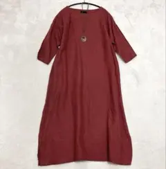 美品 wafu ロングワンピース わたぬき服装 - メルカリ