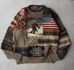 【激レア】90s polo by ralph lauren ハンドニット