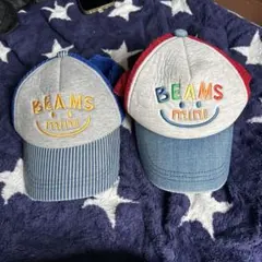 BEAMS mini キャップ スマイルデザイン2個セット　美品のサムネイル