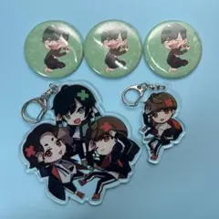 肉チョモランマ アクリルキーホルダー・バッジ4点セット