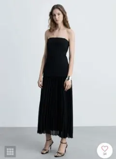 ブラックストラップレスパーティードレス定価2万