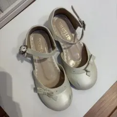 artis ホワイト フォーマルシューズ リボン付き 入学式 19cm