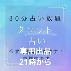専用出品　30分占い放題　タロット占い