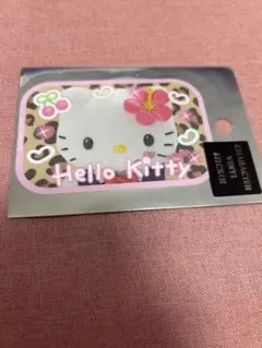 ハローキティ レオパード柄 ステッカー