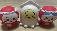 ちいかわハチワレうさぎたこぎソフビ3点セット