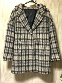 ナノユニバース　シャギーコートチェスターテーラードコクーン