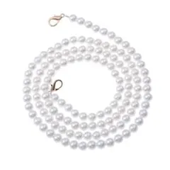 パールチェーン 肩掛け コネクター付 手作素材 ハンドメイド アクセサリーパーツ