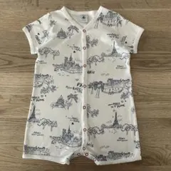 (74cm) PETIT BATEAU 半袖 ロンパース パリ