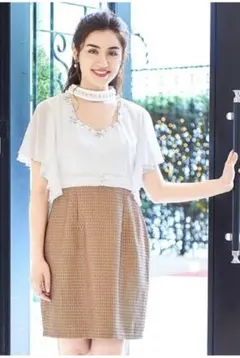 【送料込み】アメスリ風シフォンスリーブタイトミニドレス