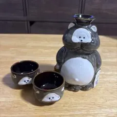 たぬきの徳利 おちょこセット 狸