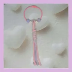 ハンドメイド キーホルダー パラコード風 キーチェーン